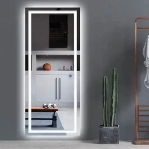 Espejo Rectangular Cuerpo Entero Con Luz Led Blanco Frio