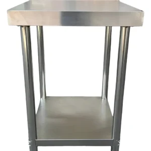 Mesón Multiuso Con Respaldo Acero Inoxidable 60x60x90