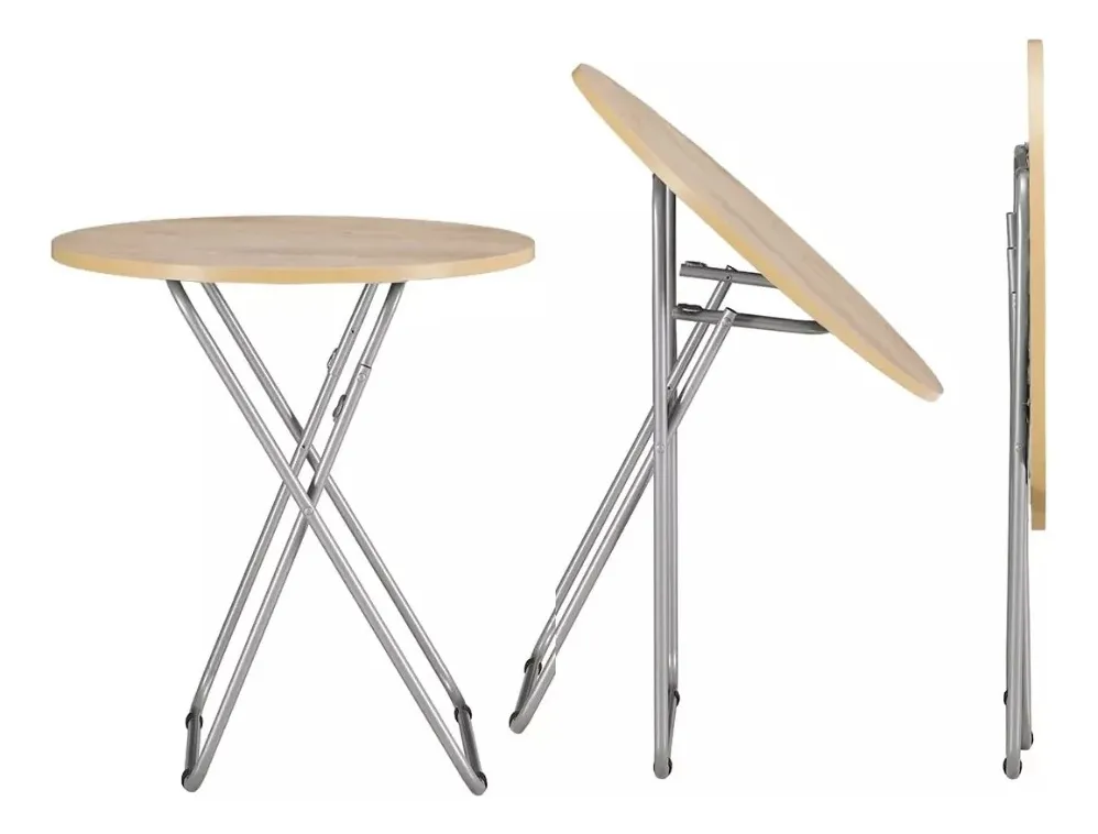 Mesa Plegable Portatil Multiusos Redonda 60x62cm - Imagen 3