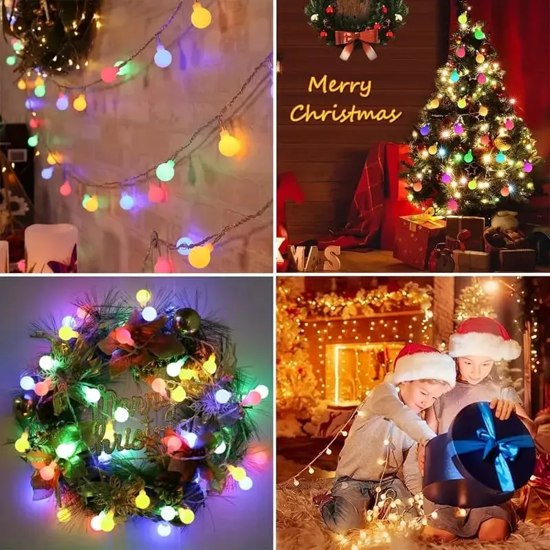 Luces Led Navideñas Multicolor Varios Diseños 4m 28 Focos - Imagen 6