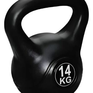 Pesa Rusa 14 Kg Con Agarre Ergonómico Entrenamiento Gym Negro
